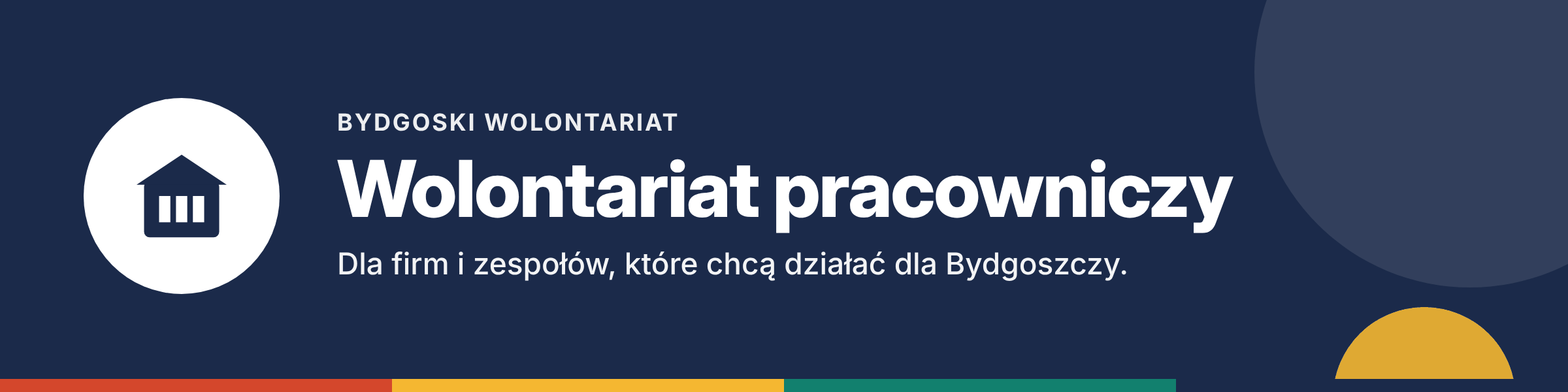 Bydgoski Wolontariat – wolontariat pracowniczy. Dla firm i zespołów, które chcą działać dla Bydgoszczy.